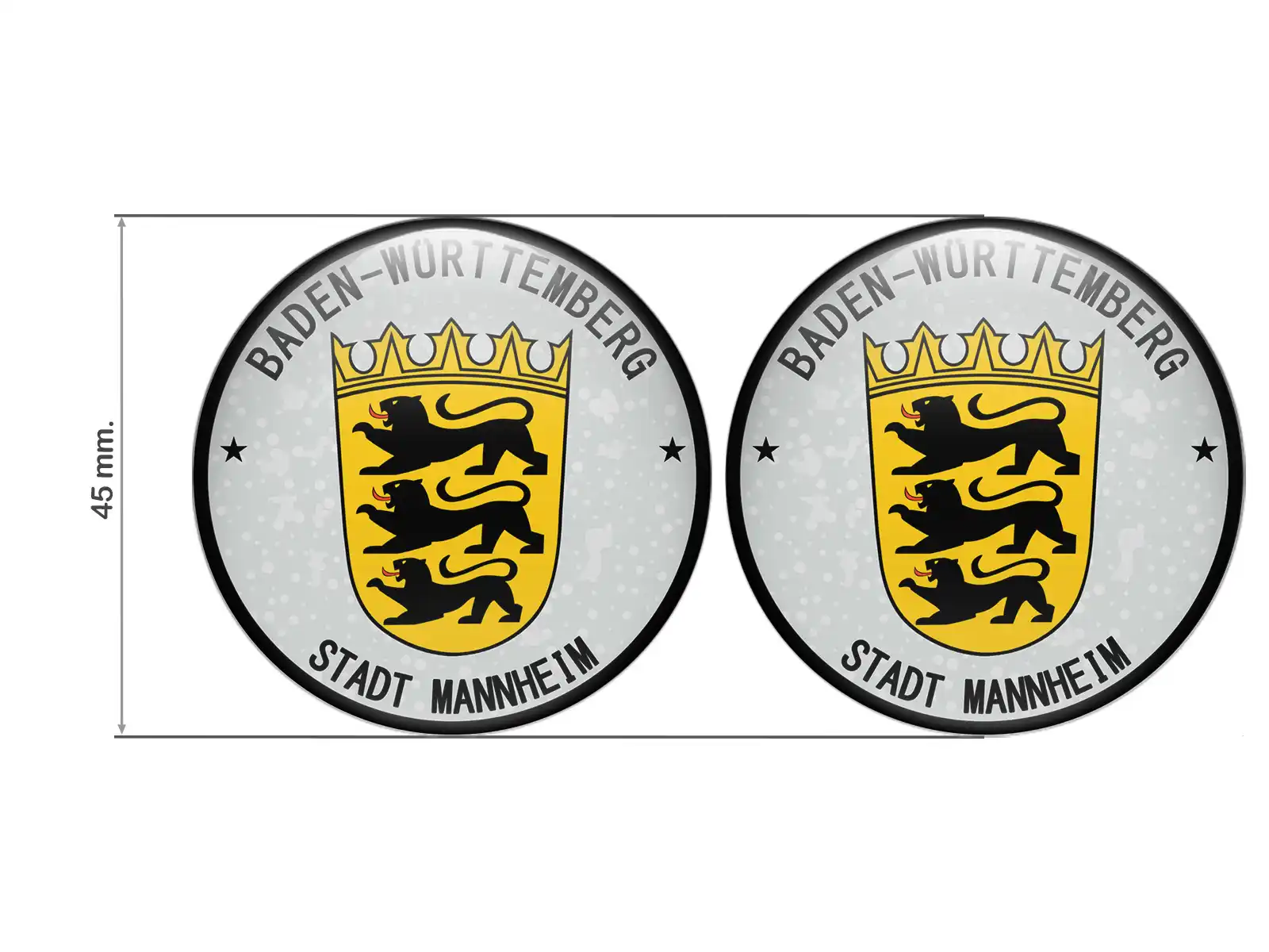 TUV Plakette Stadt Mannheim Nummernschild Plakette